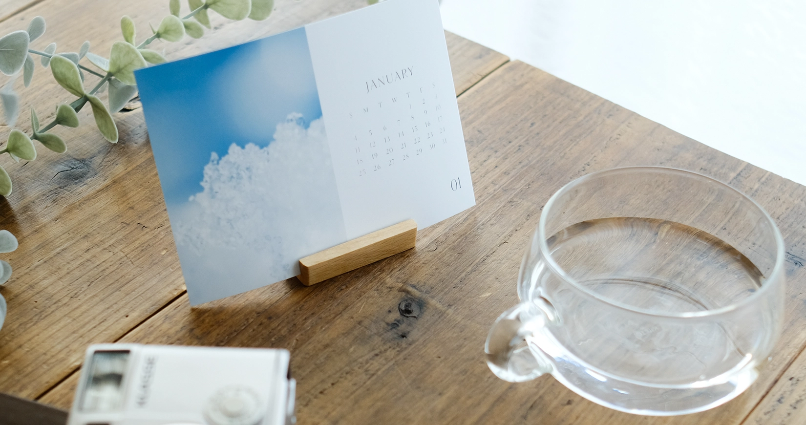 卓上カレンダー写真