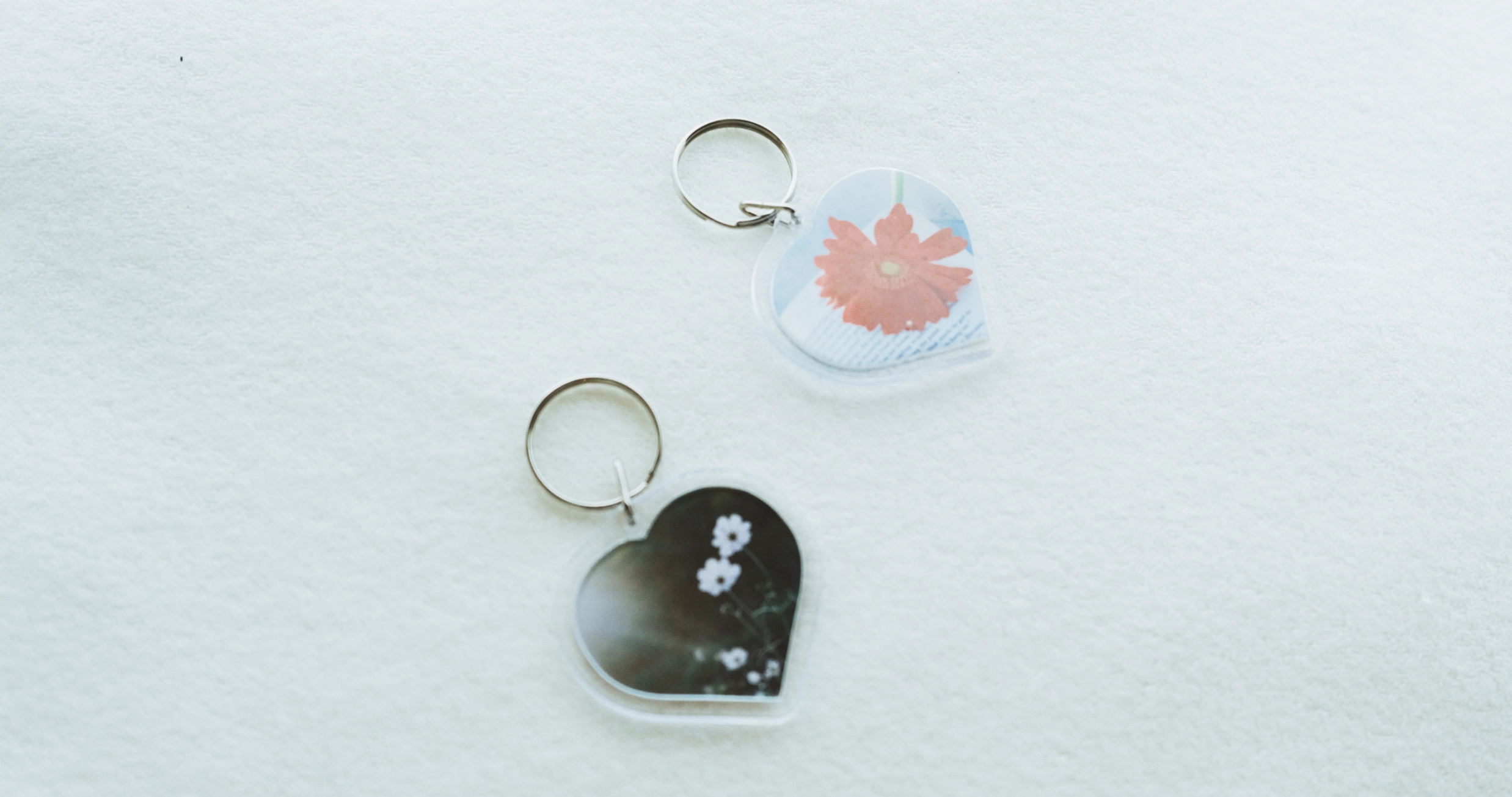 ハートのキーホルダー写真