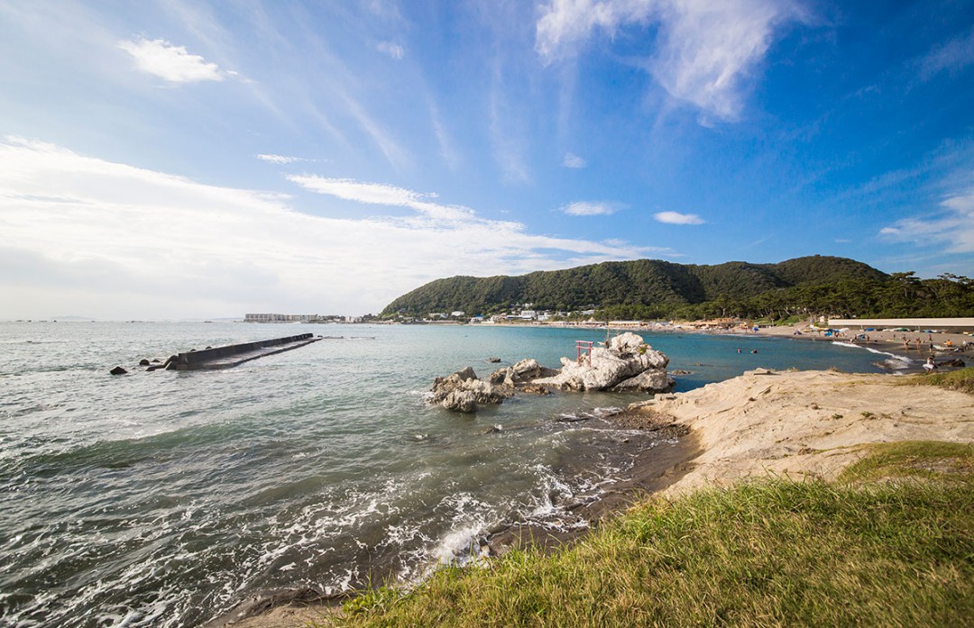 海と砂浜がきれいな葉山公園 神奈川の撮影スポット