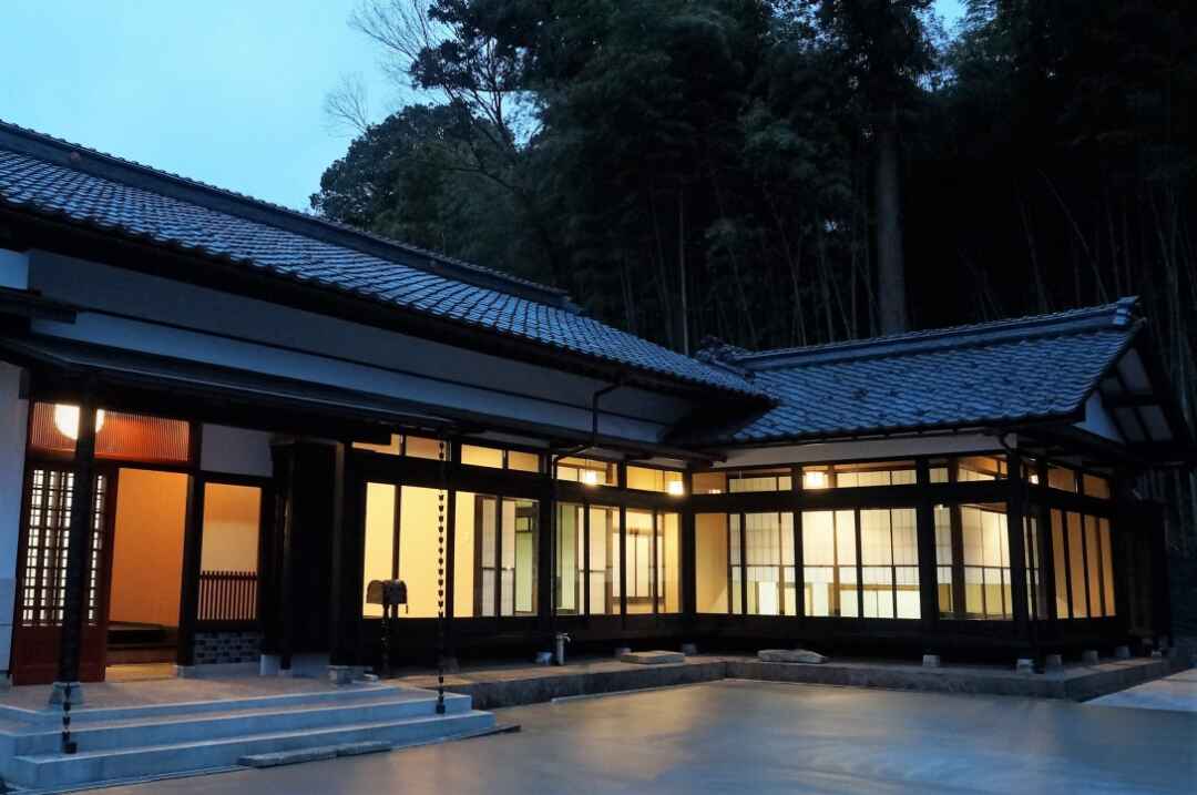 禅の里 笑来 建物外観(夜間)