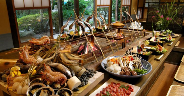 賀茂川荘(いろり山荘料理)(例)